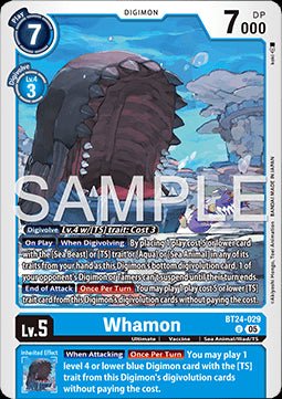 Whamon (BT24 - 029) - Time Stranger (Uncommon) [BT - 24 - 029] - El Duelista