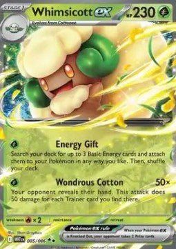 Whimsicott ex⁣ - White Flare⁣ (Double Rare)⁣ [005] - El Duelista