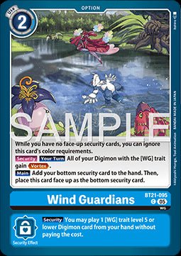 Wind Guardians (BT21 - 095)⁣ - World Convergence⁣ (Common)⁣ [095] - El Duelista