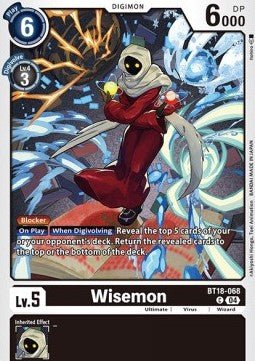 Wisemon (BT18 - 068)⁣ - Special Booster Ver 2.0⁣ (Common)⁣ [068] - El Duelista