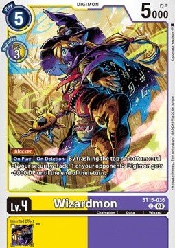 Wizardmon (BT15 - 036)⁣ - Exceed Apocalypse⁣ (Common)⁣ [036] - El Duelista