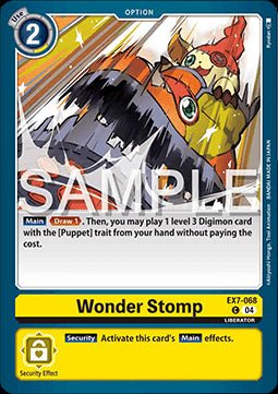 Wonder Stomp (EX7 - 068) (V.1)⁣ - Digimon Liberator⁣ (Common)⁣ [068] - El Duelista
