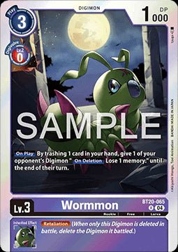 Wormmon (BT20 - 065)⁣ - Special Booster Ver 2.5⁣ (Rare)⁣ [065] - El Duelista