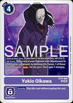 Yukio Oikawa (EX10 - 065) (V.1) - Sinister Order (Uncommon) [065] - El Duelista