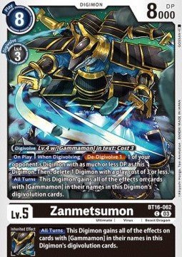 Zanmetsumon (BT16 - 062)⁣ - Beginning Observer⁣ (Common)⁣ [062] - El Duelista