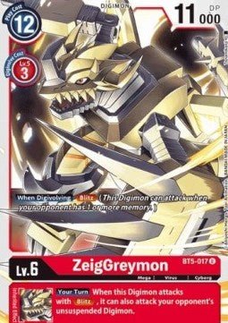 ZeigGreymon (BT5 - 017)⁣ - Battle Of Omni⁣ (Uncommon)⁣ [BT5 - 017] - El Duelista