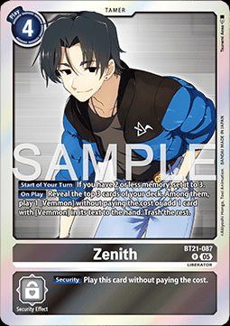 Zenith (BT21 - 087) (V.1)⁣ - World Convergence⁣ (Rare)⁣ [087] - El Duelista