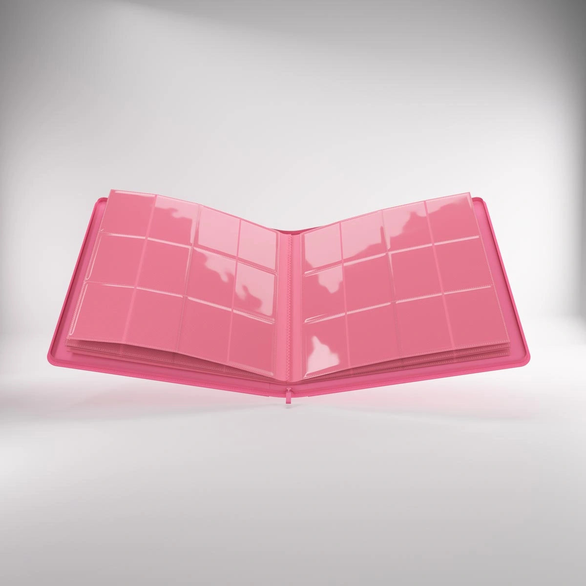 Álbum Gamegenic Zip-Up 24-Pocket — Rosa — interior y bolsillos